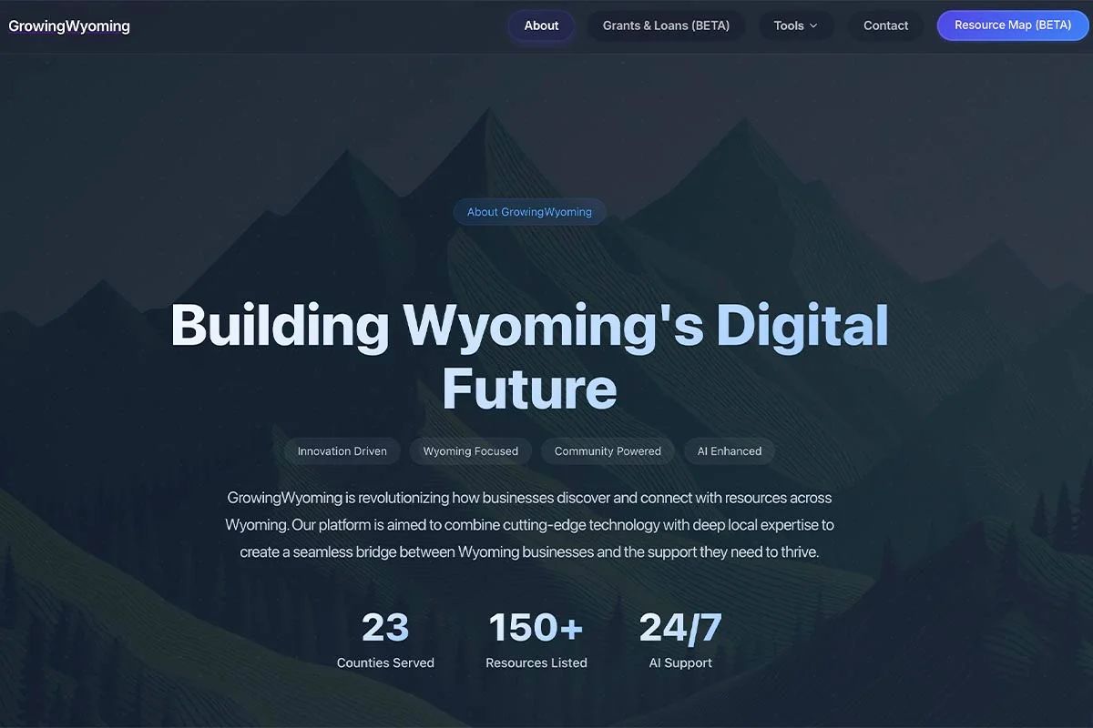 GrowingWyoming Dashboard
